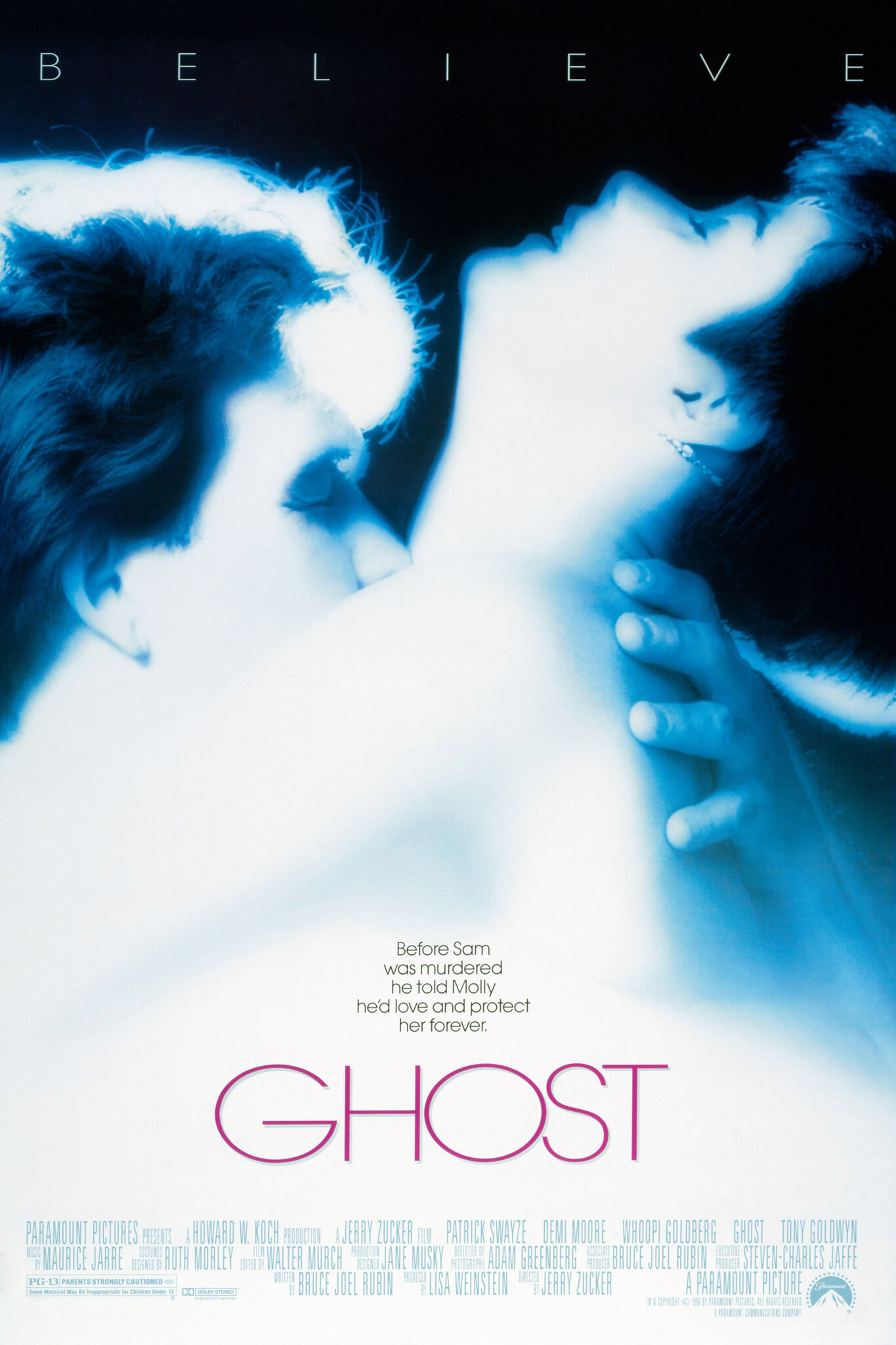 Karo-art Poster-Ghost,1990, Originele Filmposter, Premium Print, Professioneel Fotopapier