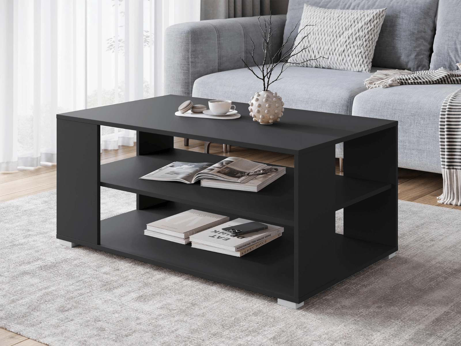 Mobistoxx Salontafel WARIO 100 cm zwart