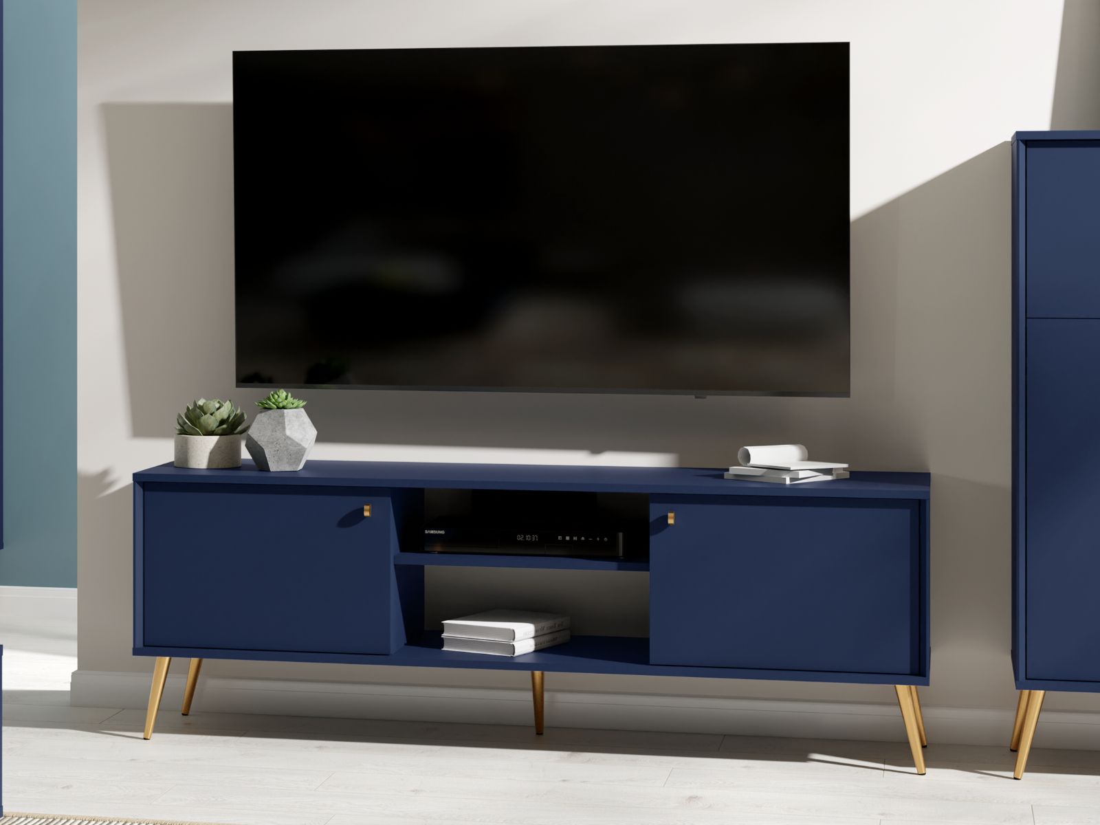 Mobistoxx Tv-meubel ROSSE 2 deuren 156 cm donkerblauw
