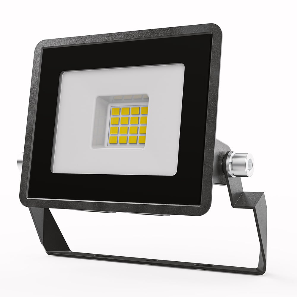 HOFTRONIC™ Stratos LED Breedstraler 10 Watt 735 lumen IP65 6500K Zwart 2 jaar garantie