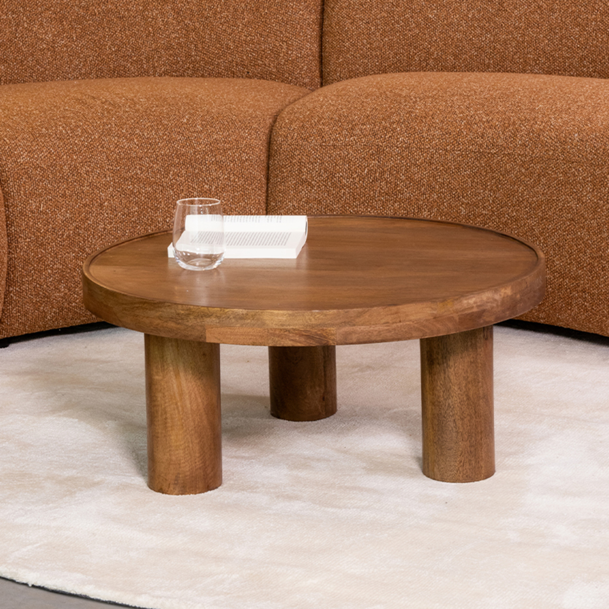 Het Steigerhouthuis LABEL51 Salontafel Elly - Nature - Mangohout - 70 cm