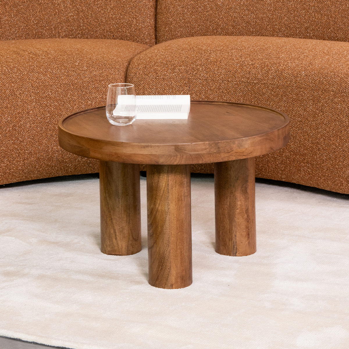 Het Steigerhouthuis LABEL51 Salontafel Elly - Nature - Mangohout - 60 cm