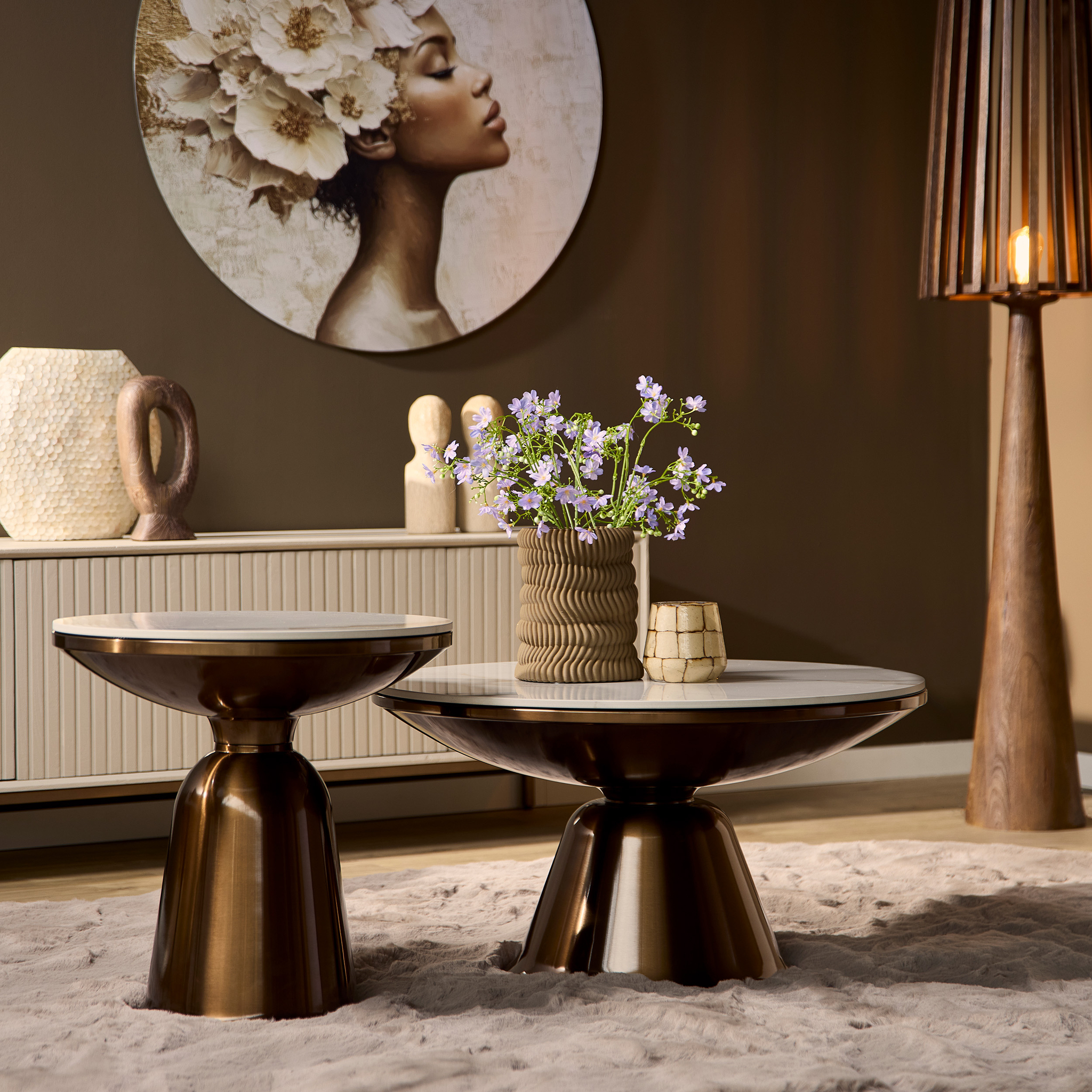Het Steigerhouthuis Salontafel Alix | Set van 2