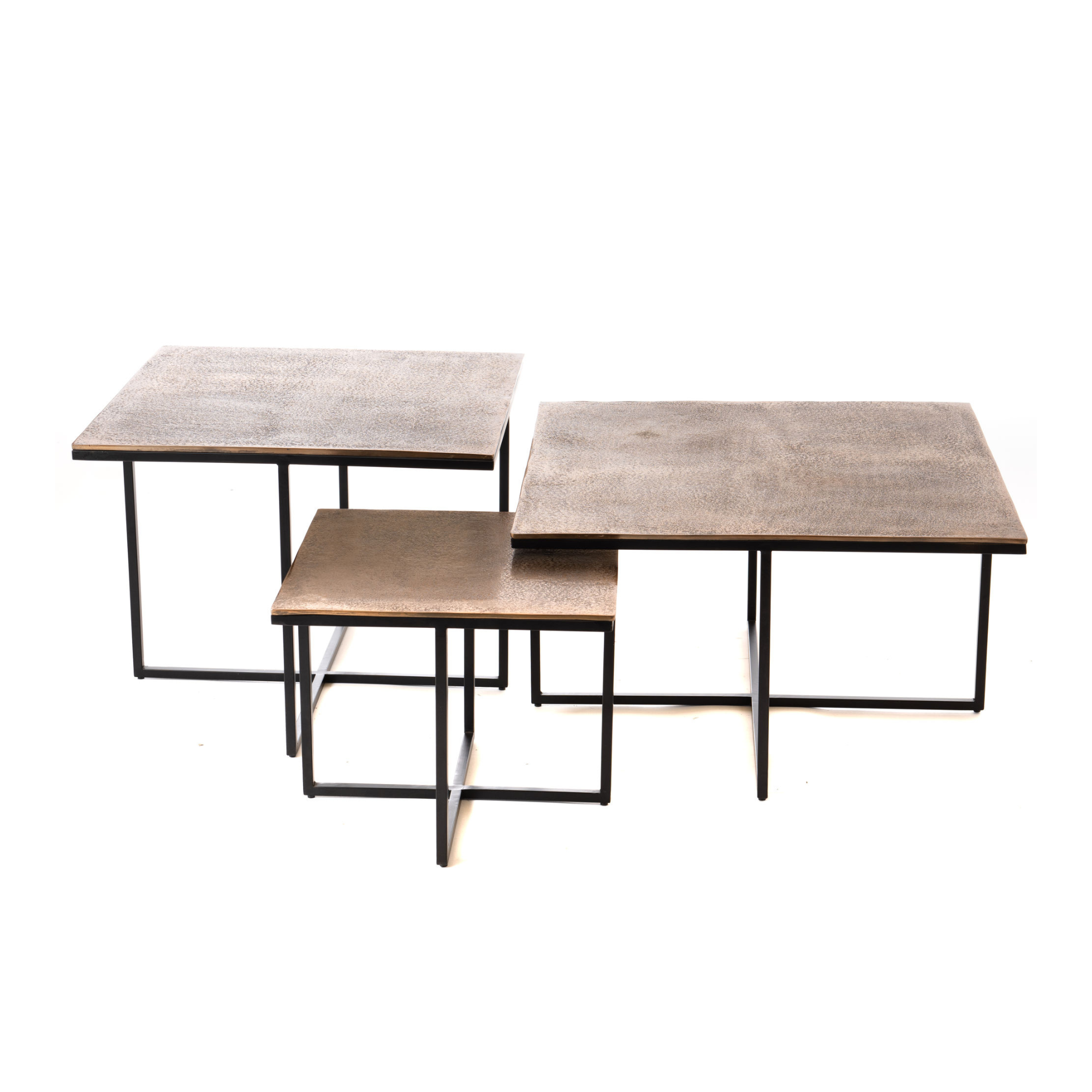 Het Steigerhouthuis Salontafel Joelle | Set van 3