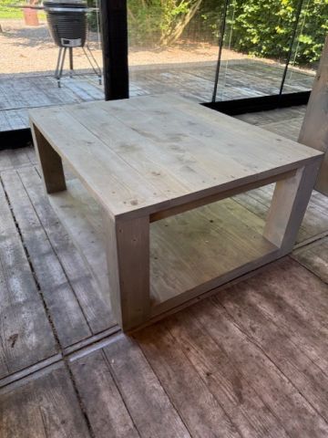 Het Steigerhouthuis OUTLET! Salontafel blokpoot extra