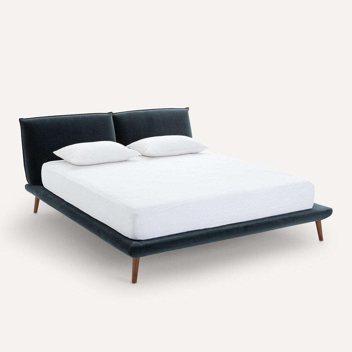 AM.PM Bed in fluweel met lattenbodem, Aurore design E. Gallina