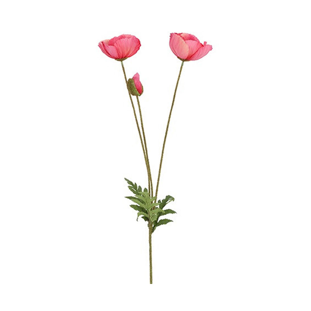 Countryfield Kunstbloem Papaver Donker Roze