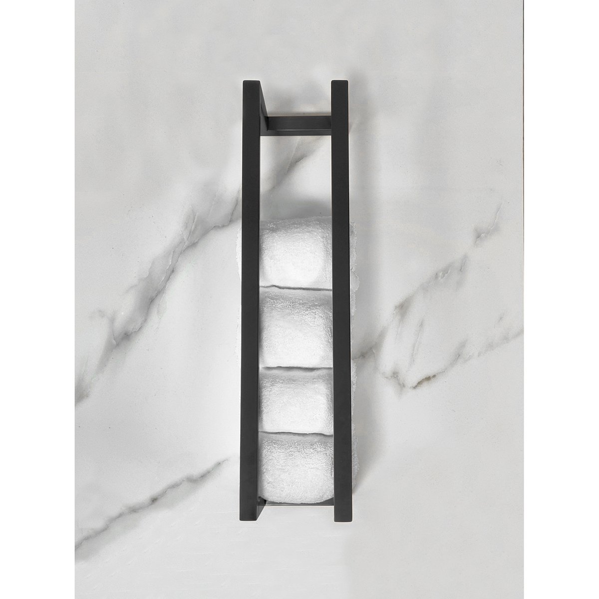 Wiesbaden Loft - Handdoekrek - 50x12.5x12.5cm - Mat Zwart