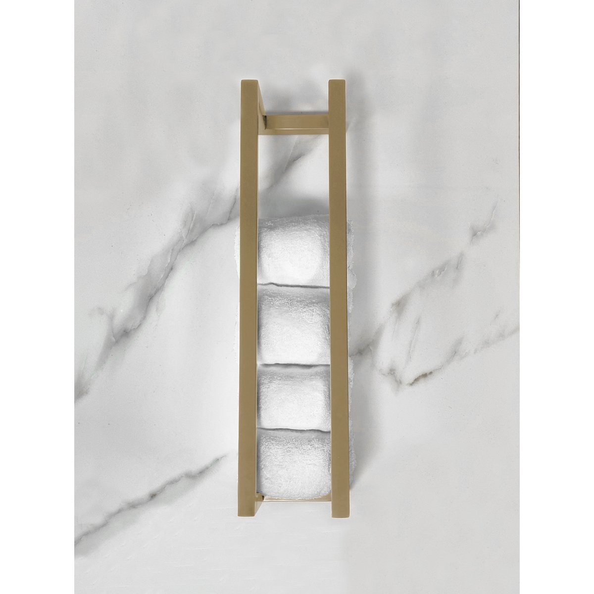 Wiesbaden Loft - Handdoekrek - 50x12.5x12.5cm - Geborsteld Messing
