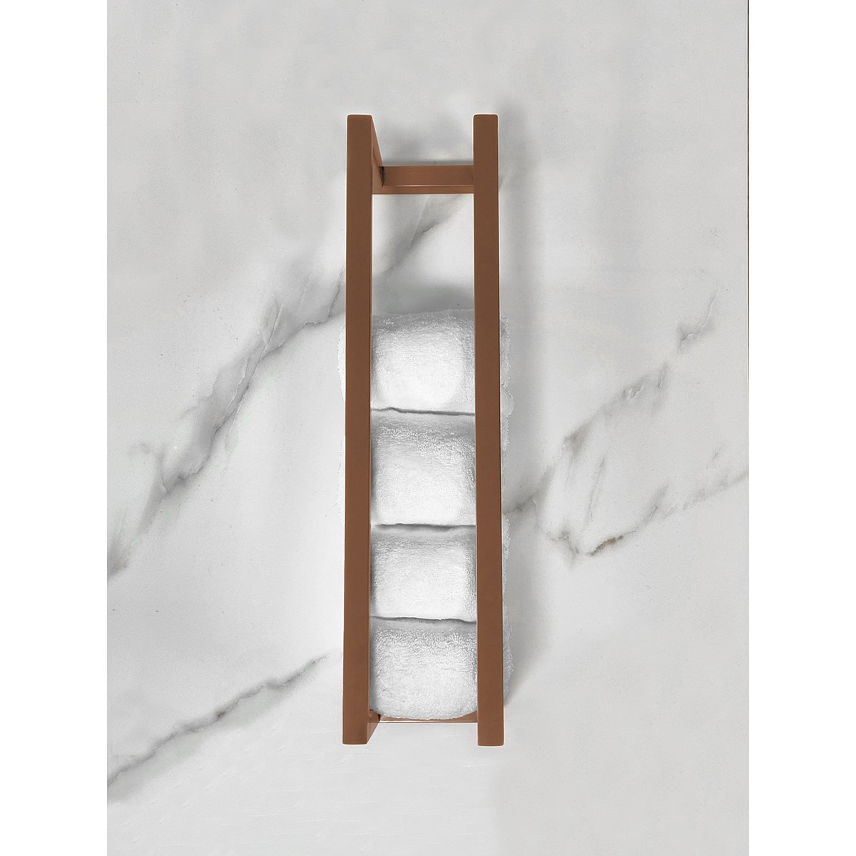 Wiesbaden Loft - Handdoekrek - 50x12.5x12.5cm - Geborsteld Brons Koper
