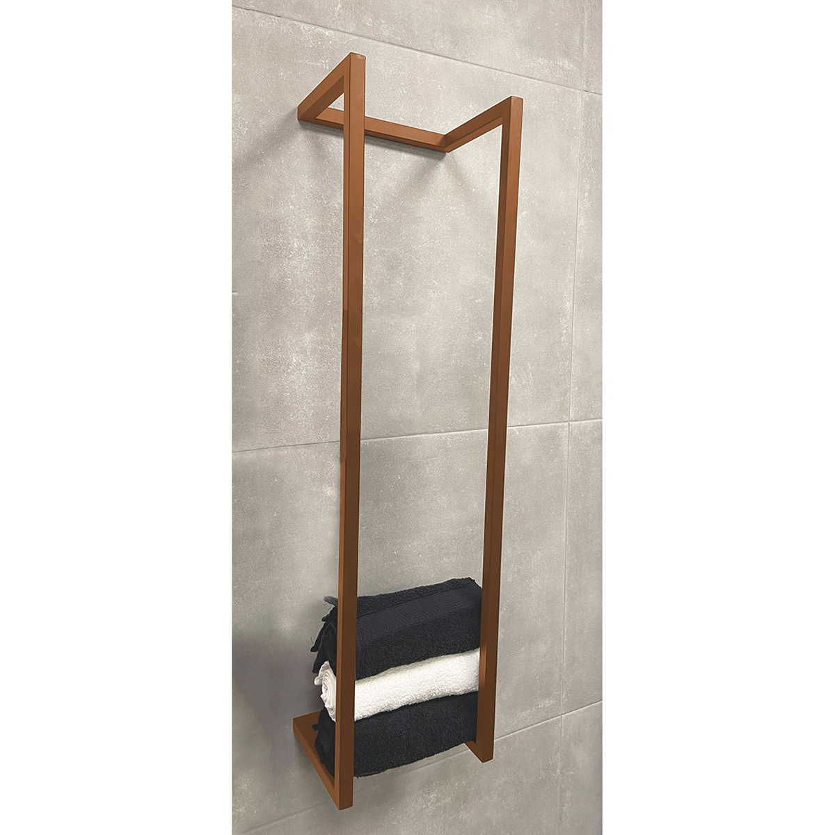Wiesbaden Loft - Handdoekrek - 95x25x20cm - Geborsteld Brons Koper