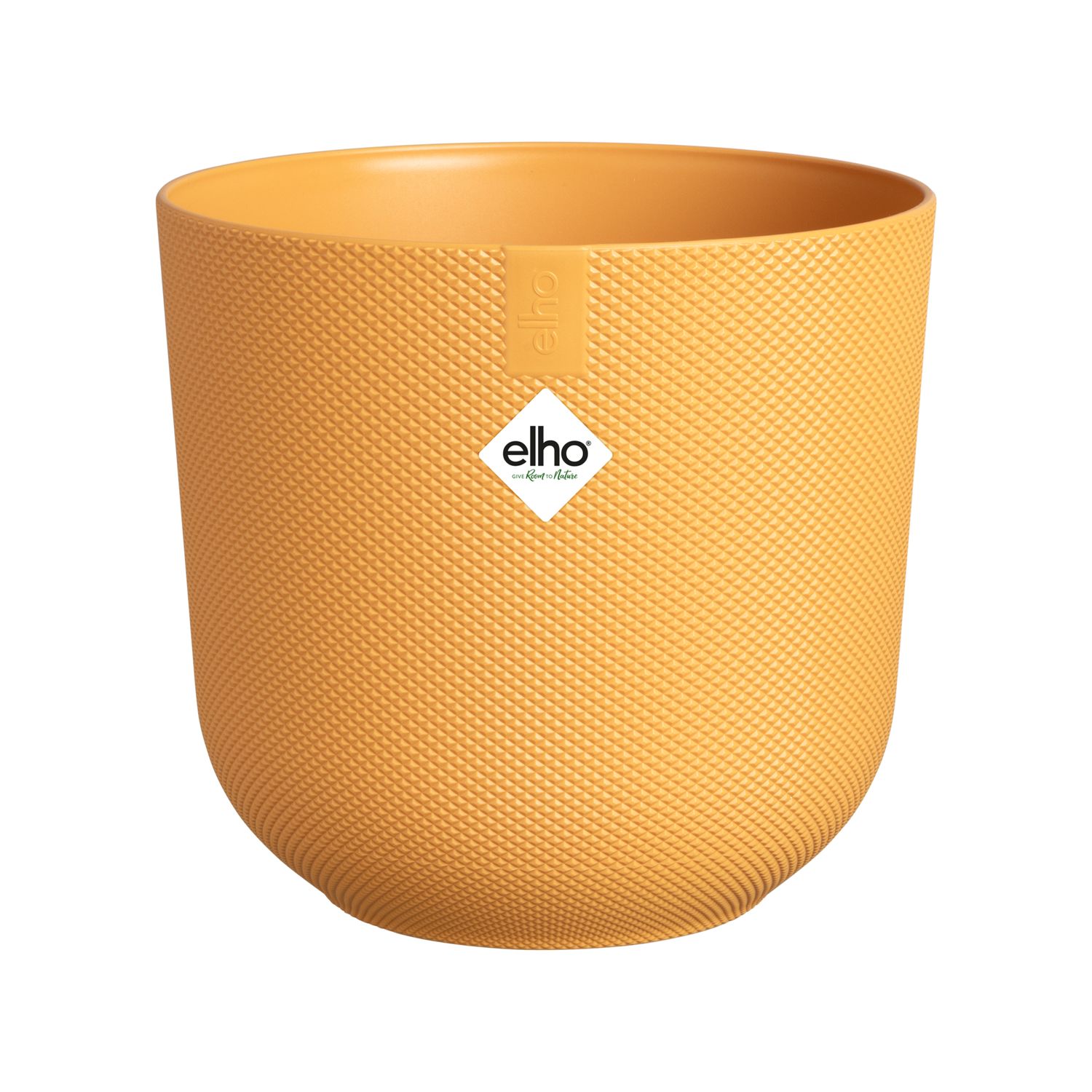 Elho Bloempot Jazz Rond Amber Geel ⌀14xh13cm