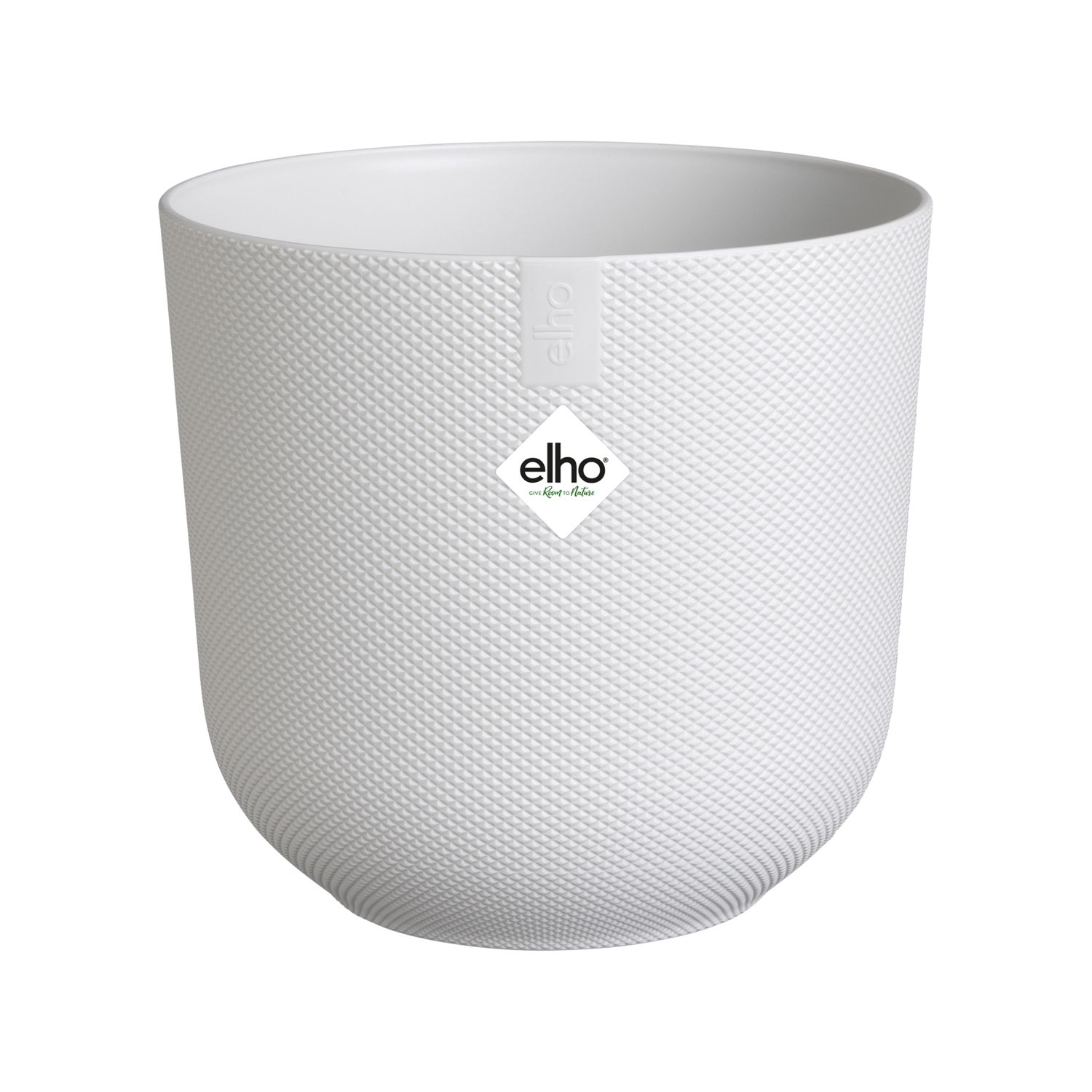 Elho Bloempot Jazz Rond Zijdewit ⌀14xh13cm