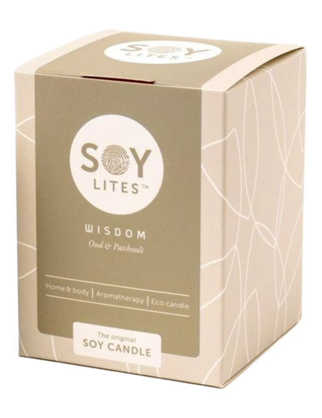 Soylites Soycandle Wisdom - Oud & Patchouli