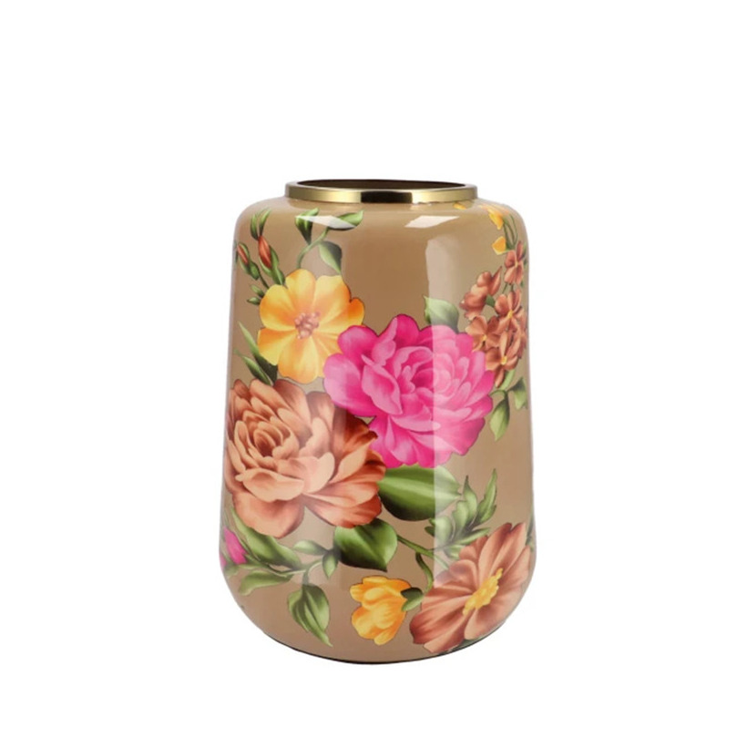 DK Design Vaas Flower Bouquet - taupe - metaal - 33 x 32 x cm - bloemenvaas -