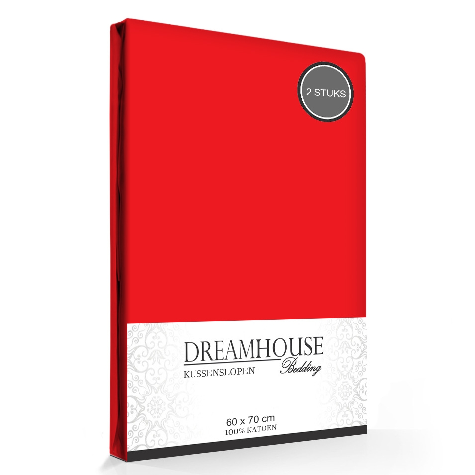 Dreamhouse Kussenslopen Rood  (2-stuks)