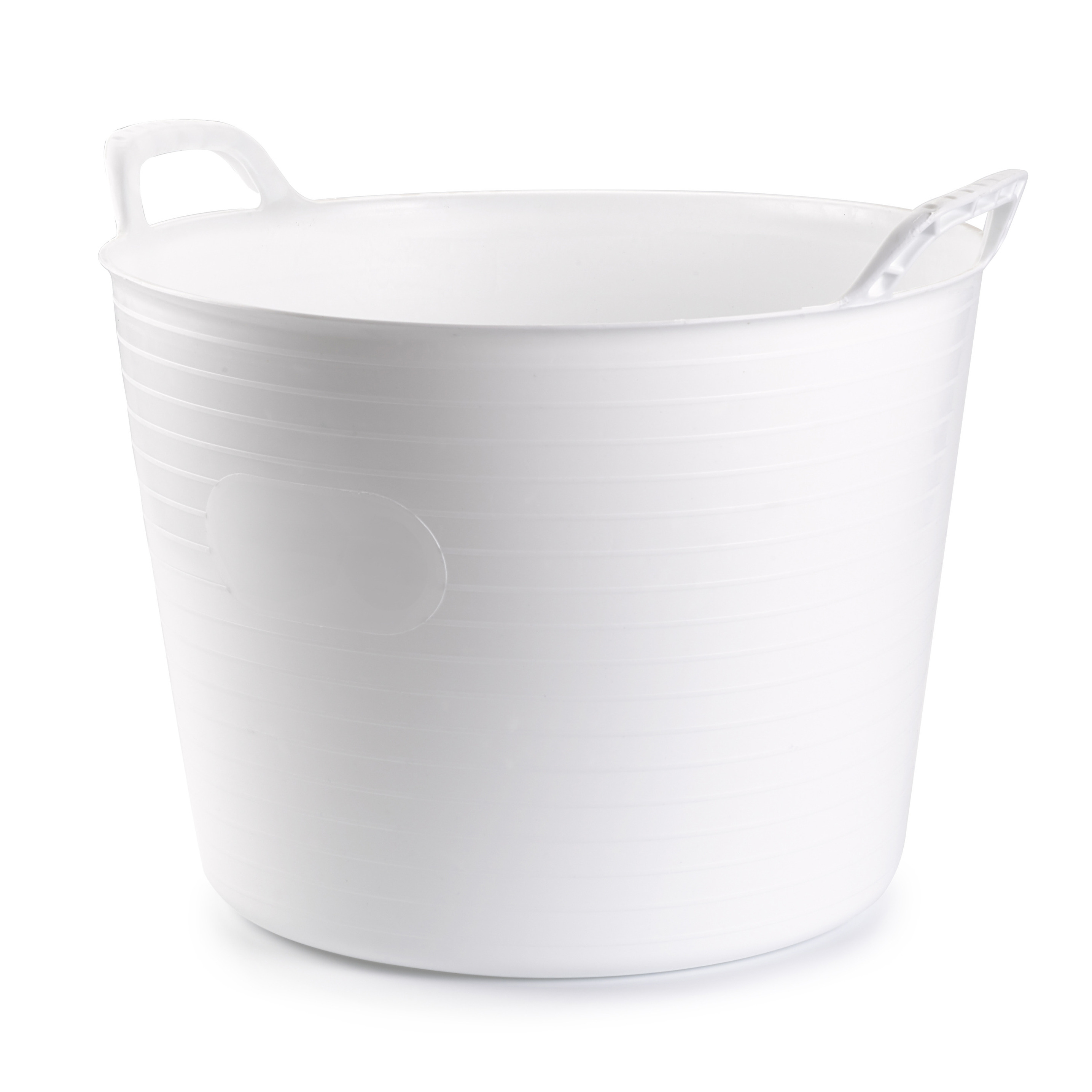 PlasticForte Flexibele kuip of emmer - wit - liter - stevig kunststof - 45 x cm -