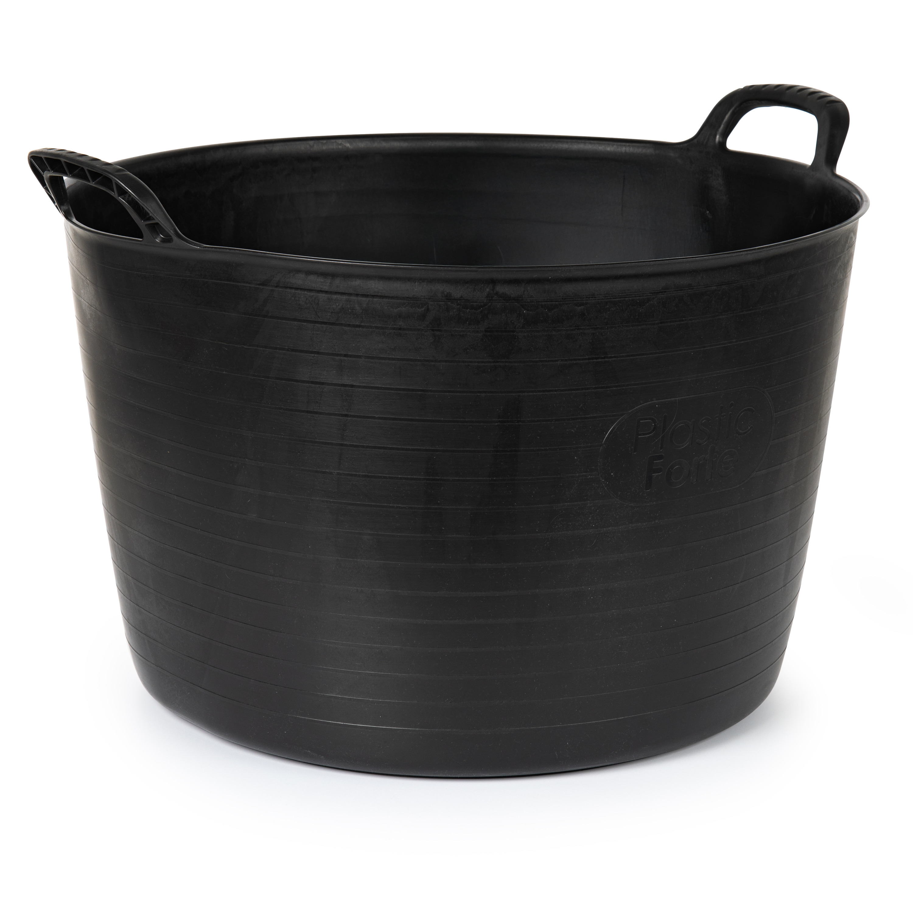PlasticForte Flexibele kuip of emmer - zwart - 75 liter - stevig kunststof - x 55 cm - Extra groot -