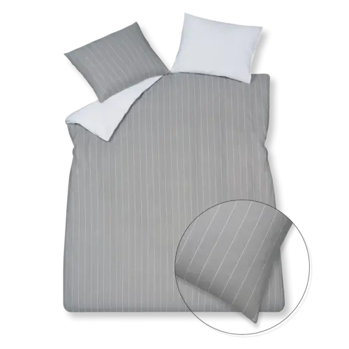 Vandyck Home Puglia Percale grey Kussensloop (60x70)