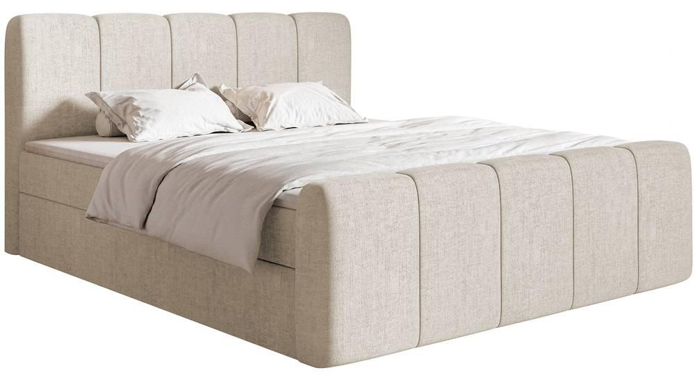 NADUVI Collection Boxspring Chloe 140x200 chenille met opbergvak | 
