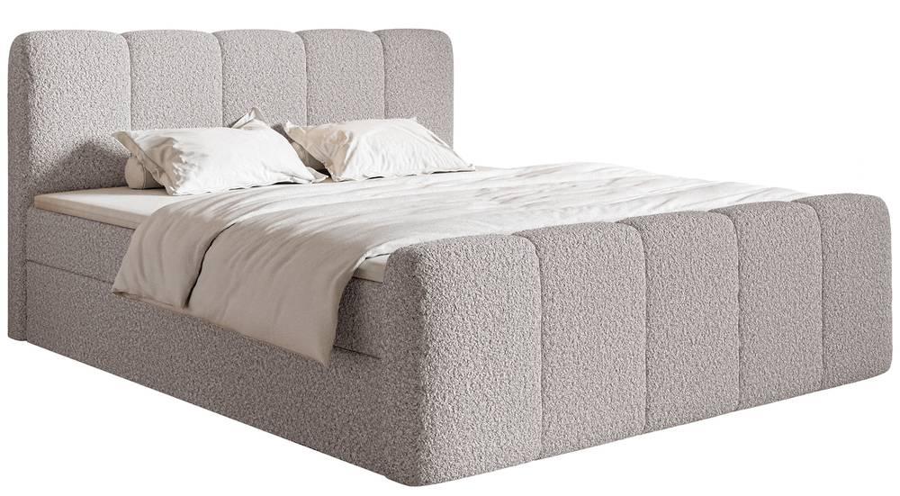NADUVI Collection Boxspring Chloe 160x200 bouclé met opbergvak | 