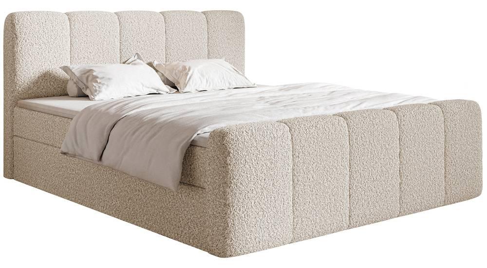 NADUVI Collection Boxspring Chloe 180x200 bouclé met opbergvak | 