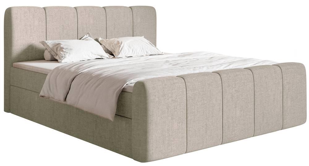 NADUVI Collection Boxspring Chloe 180x200 chenille met opbergvak | 