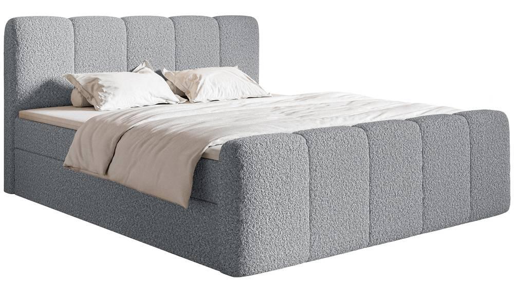 NADUVI Collection Boxspring Chloe 200x200 bouclé met opbergvak | 