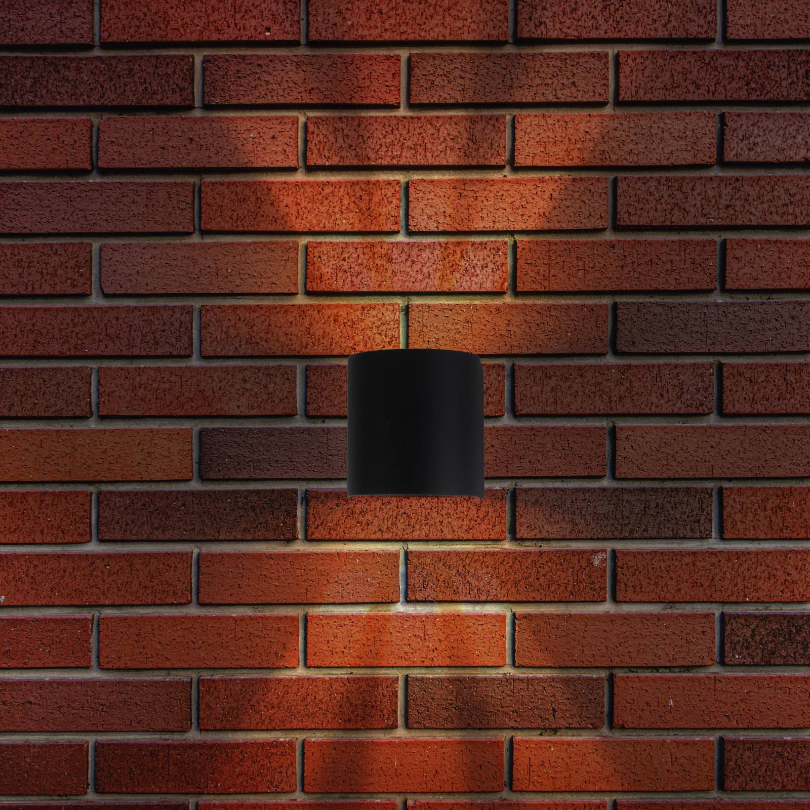 Naeve Leuchten Näve LED buiten wandlamp ALECTO, zwart, hoogte 10 cm, IP54 up/down