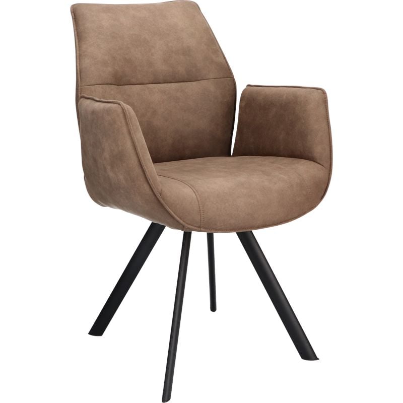 Budget Home Store Eetkamerstoel Jaël met arm Stone