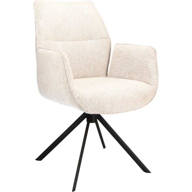 Budget Home Store Eetkamerstoel Odin met arm Linnen