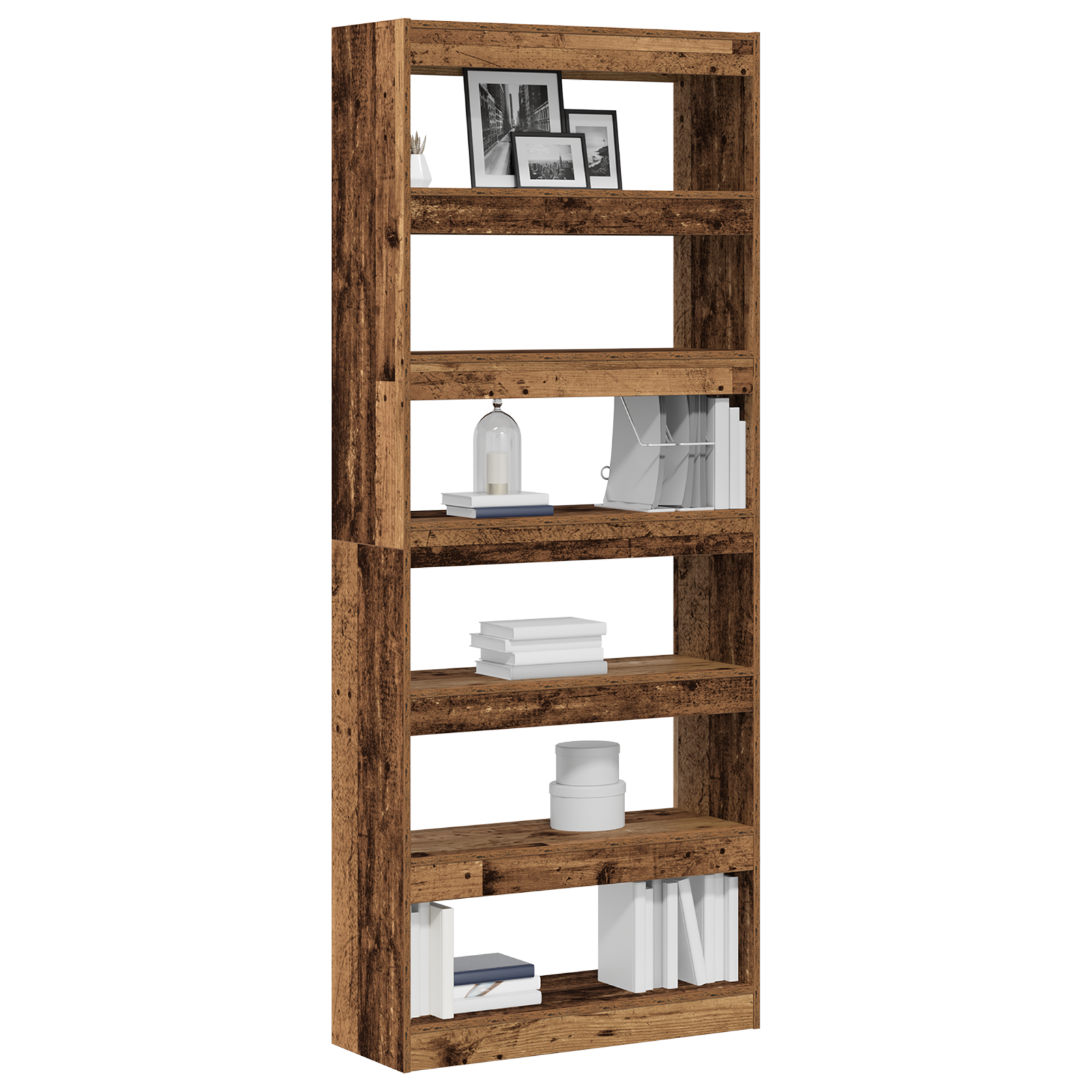 vidaXL Boekenkast/Kamerscheiding Oud Hout 80x30x198 cm