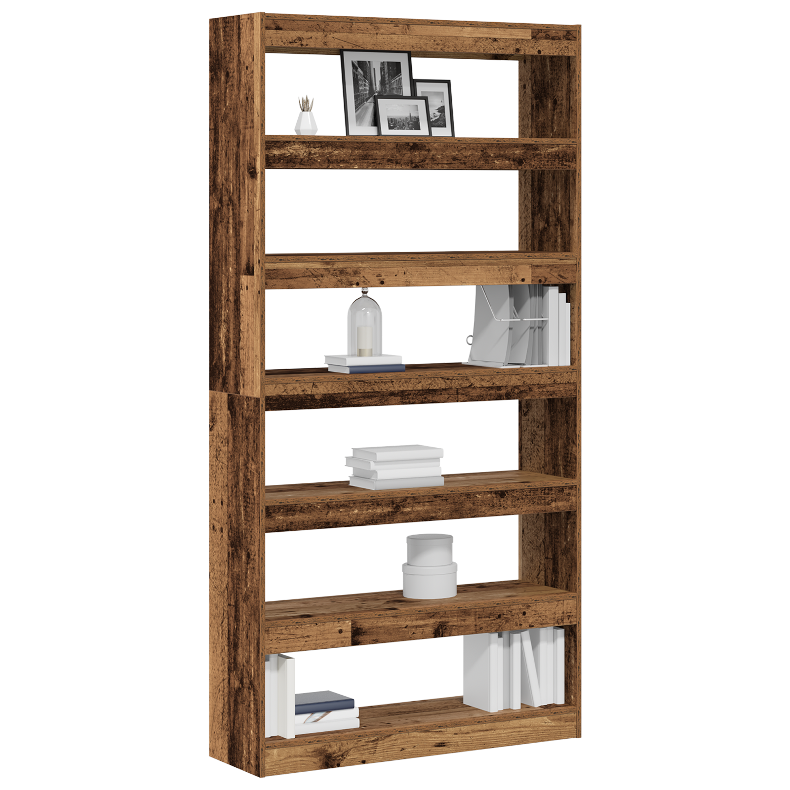 vidaXL Boekenkast/Ruimtedeel Oud Hout 100x30x198 cm