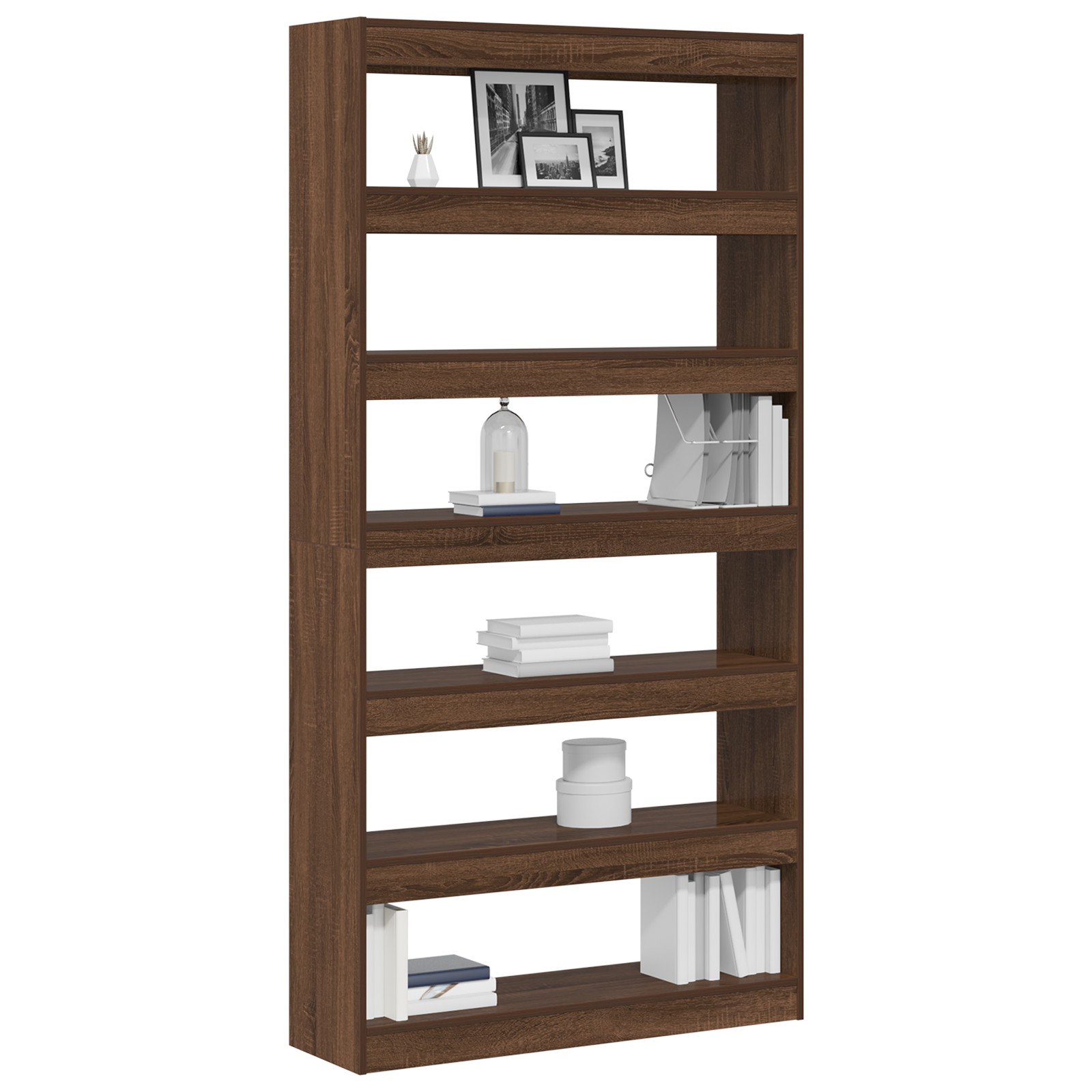 vidaXL Boekenkast/Kamerdivider Bruin Eik 100x30x198 cm