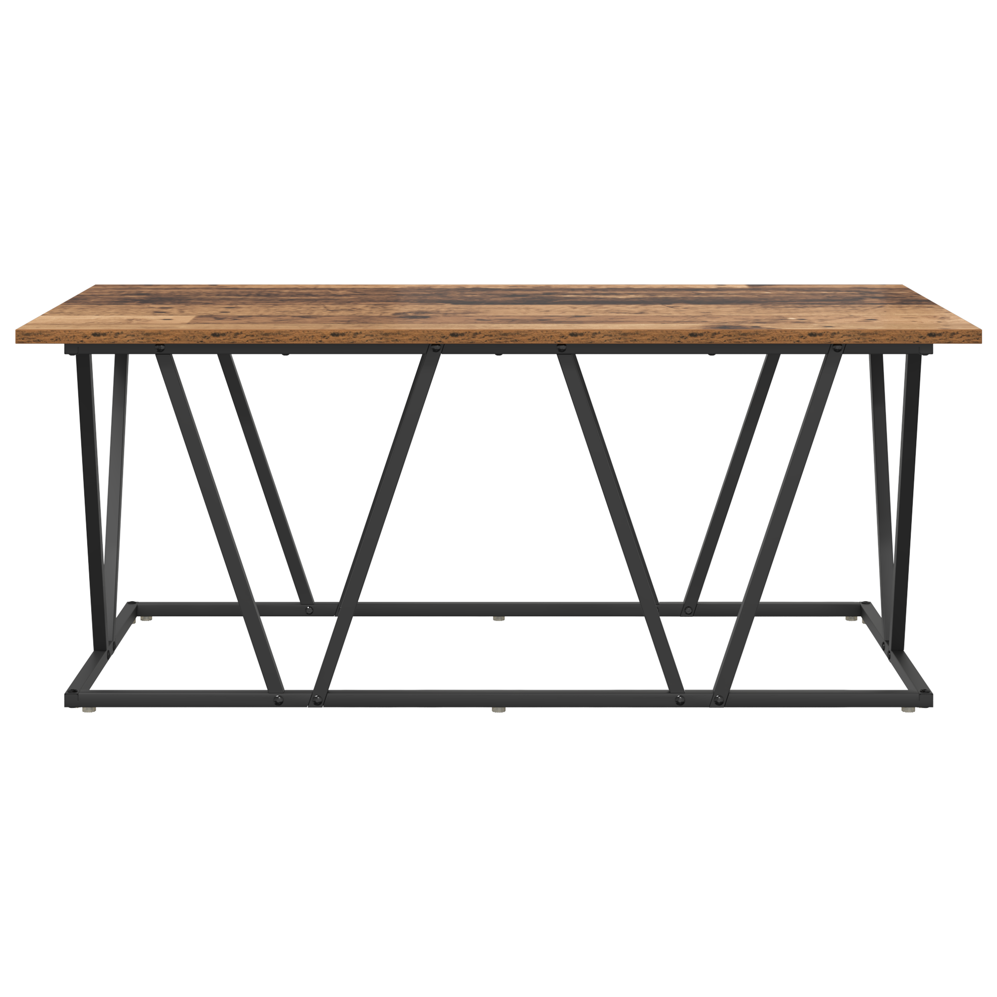 vidaXL Salontafel Oude Hout 100x50x40 cm Samengesteld Hout en Metaal