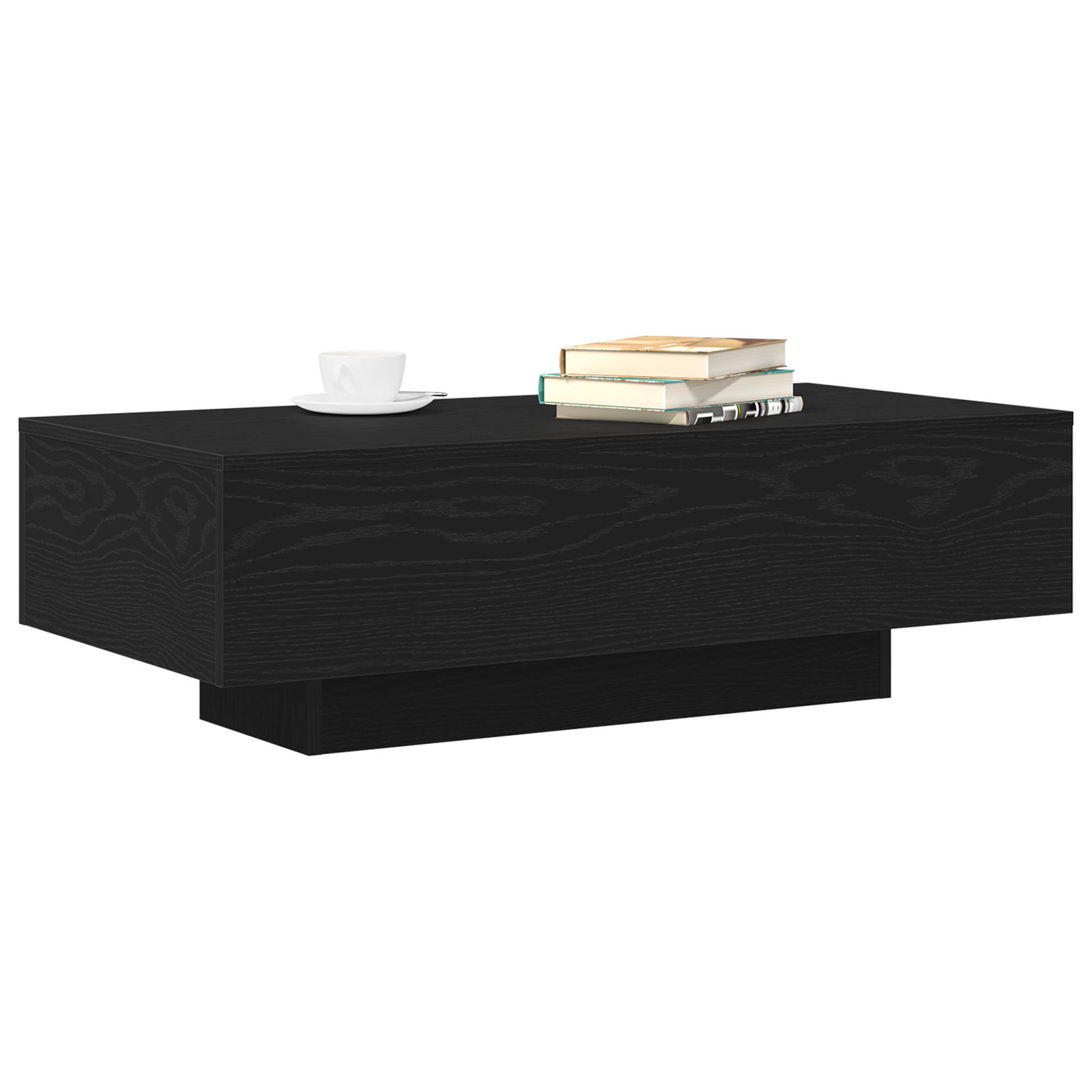 vidaXL Salontafel 100x30x36,5 cm bewerkt hout zwart eikenkleurig