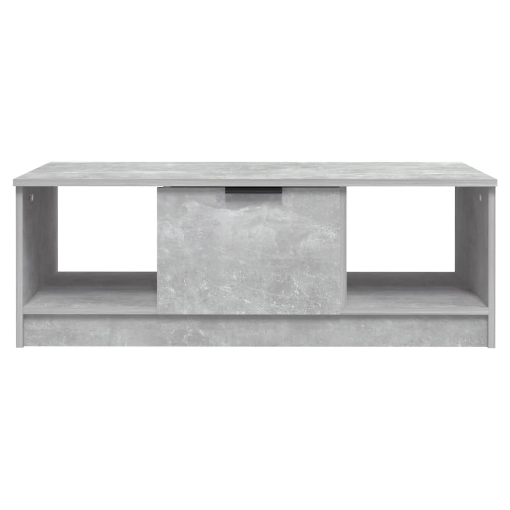 vidaXL Salontafel 102x50x36 cm bewerkt hout betongrijs