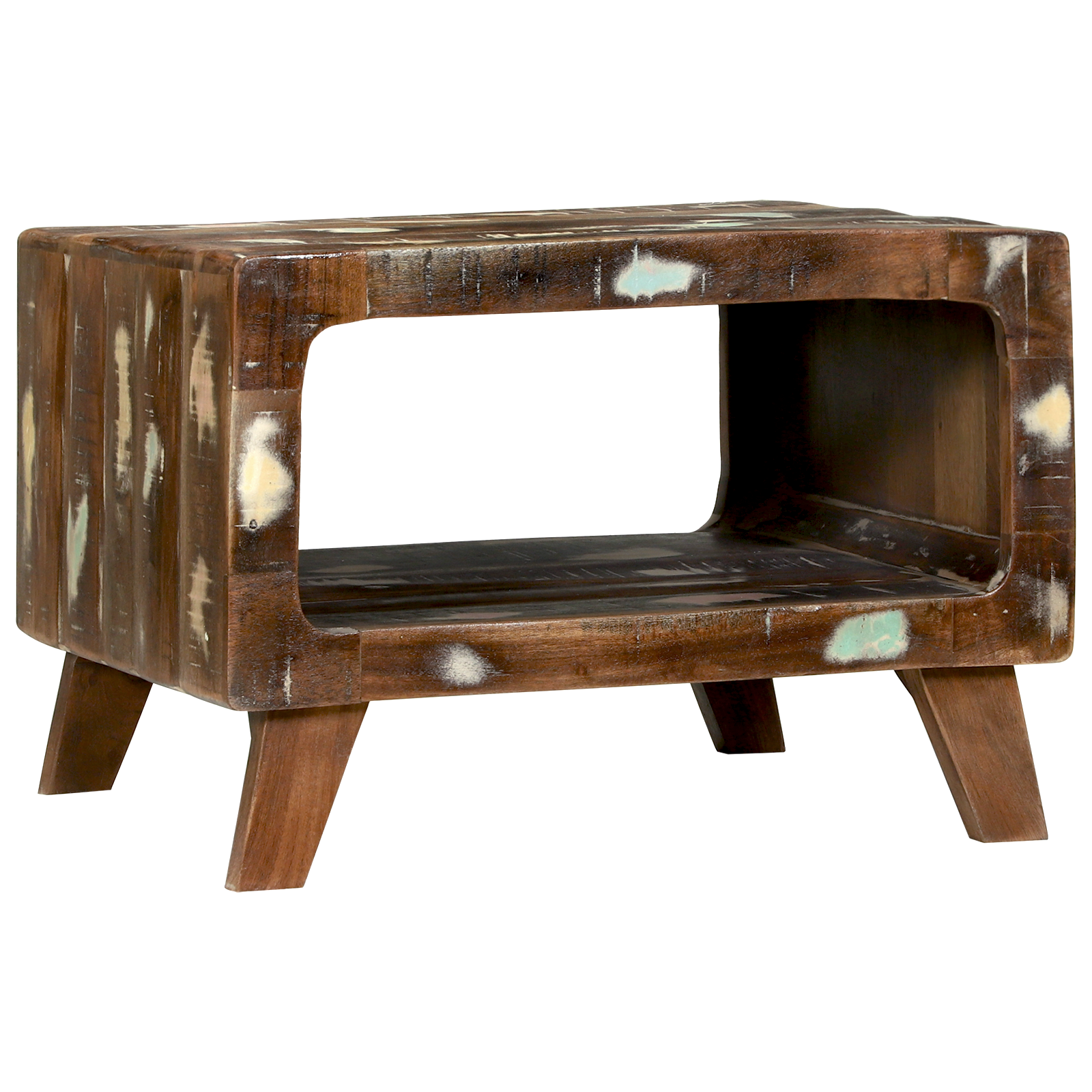 vidaXL Salontafel 50x50x35 cm Van Gerecycled Massief Hout