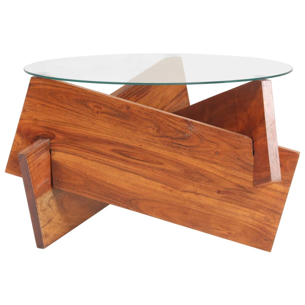 vidaXL Salontafel 60 cm massief acaciahout