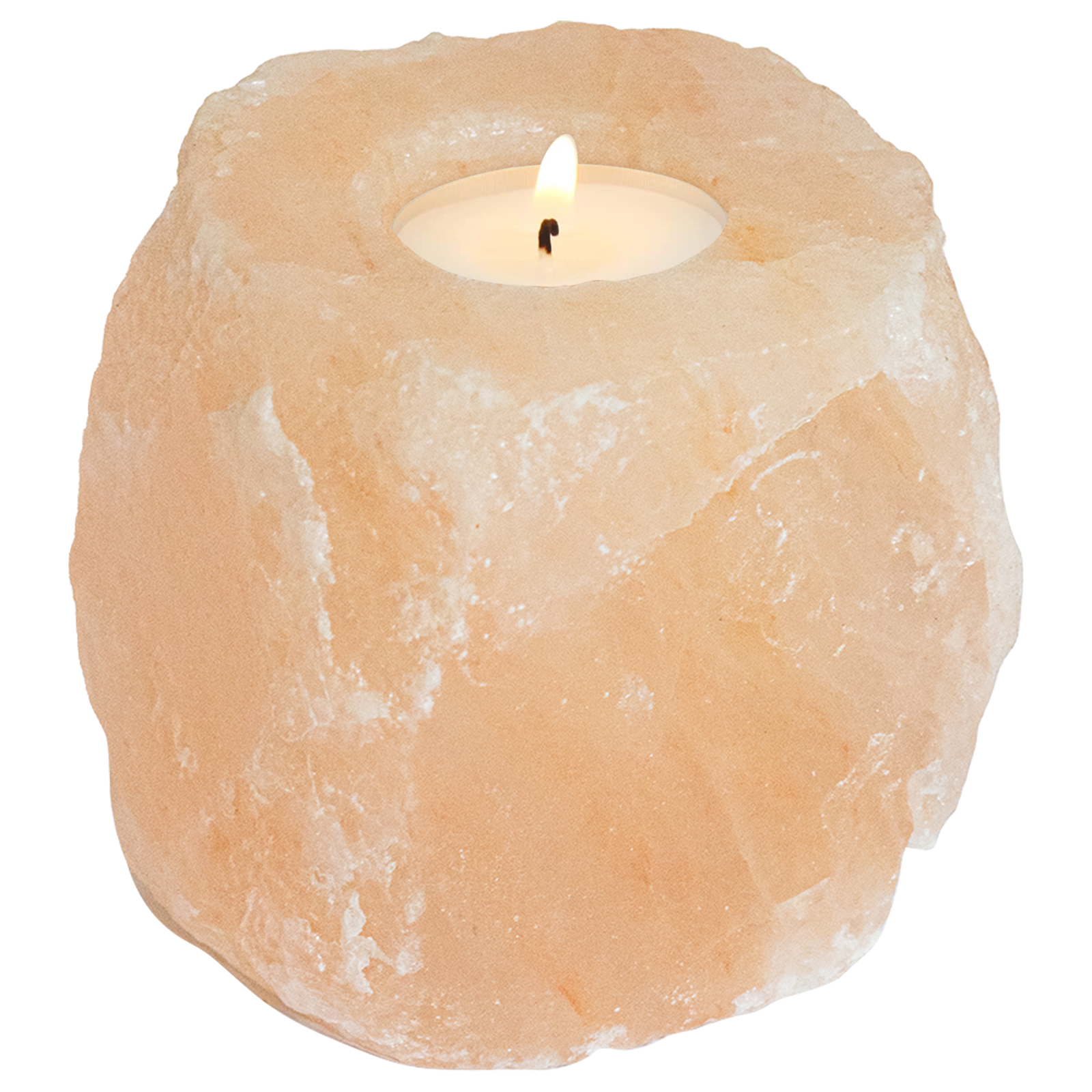 vidaXL Theelichthouders 4 st 4 kg zoutsteen roze