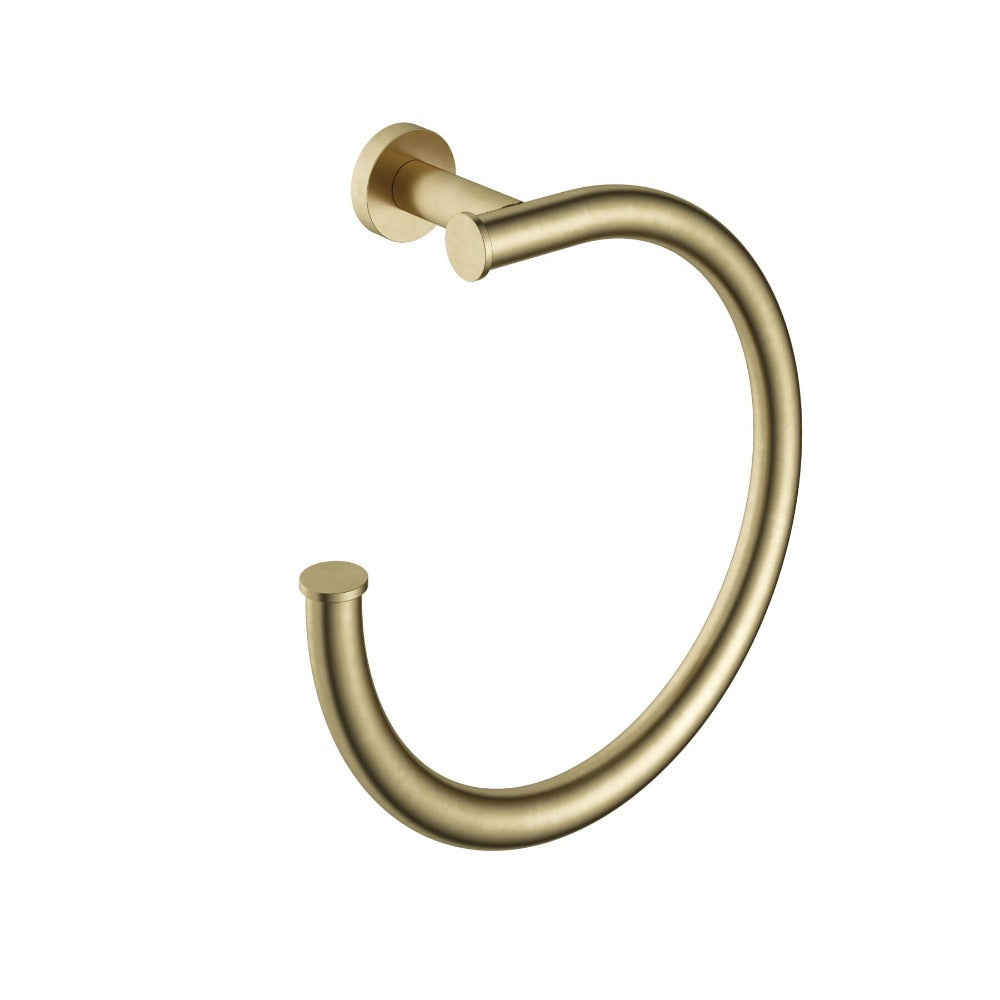 Hotbath &More handdoekring geborsteld messing