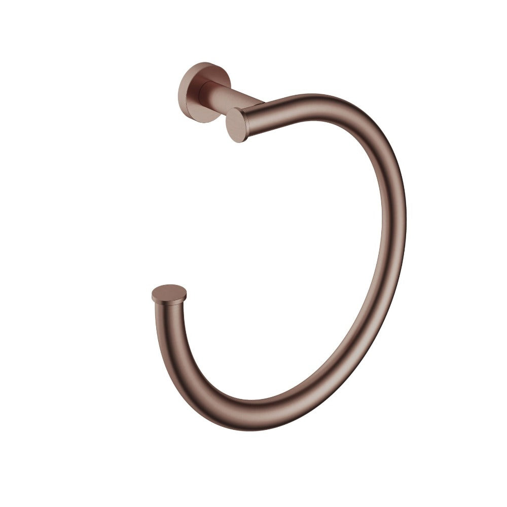 Hotbath &More handdoekring geborsteld koper PVD