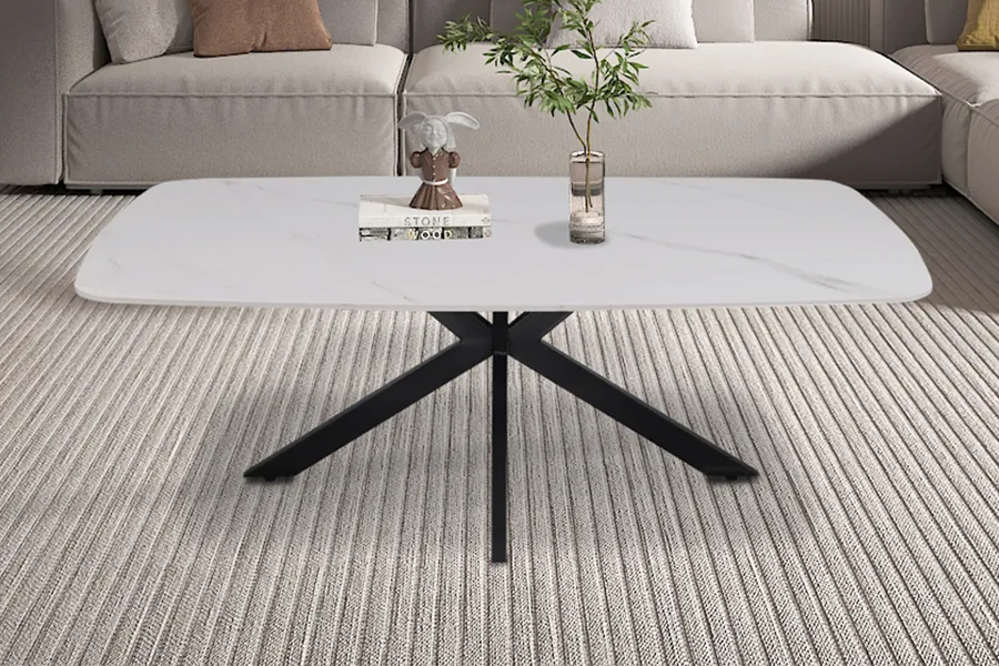 WOONENZO Deens ovaal salontafel Apollo - wit