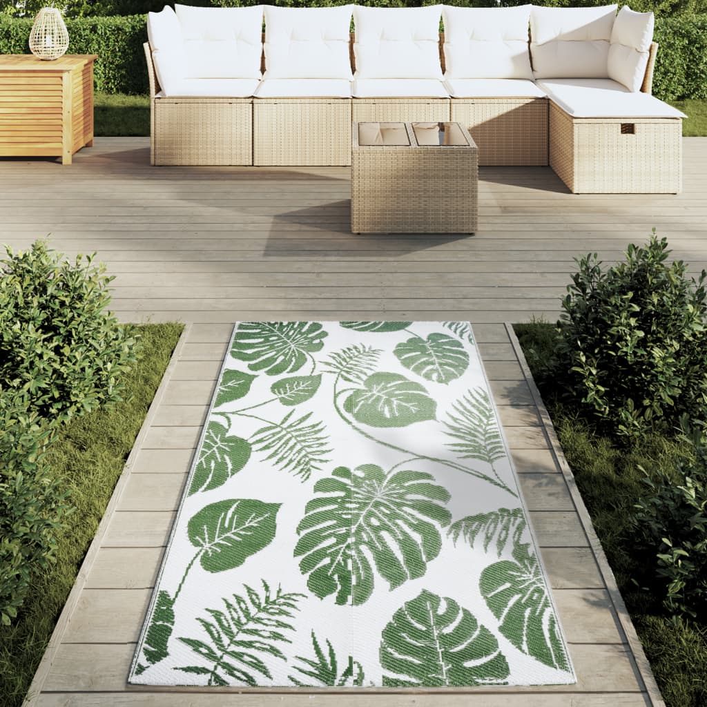 vidaXL Buitenkleed ARAKIL 80x150 cm polypropeen groen