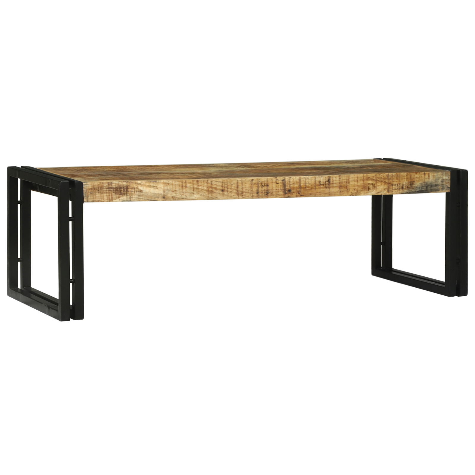 vidaXL 2-delige Salontafel Set van Massief Ruw Mango Hout