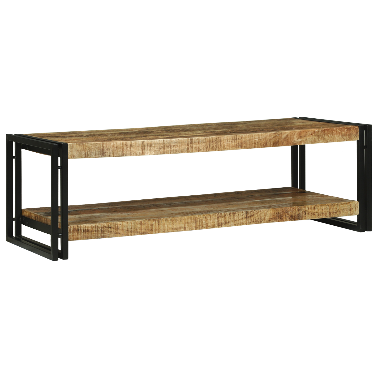 vidaXL Salontafel 120x50x38 cm Massief Hout Ruw Mango