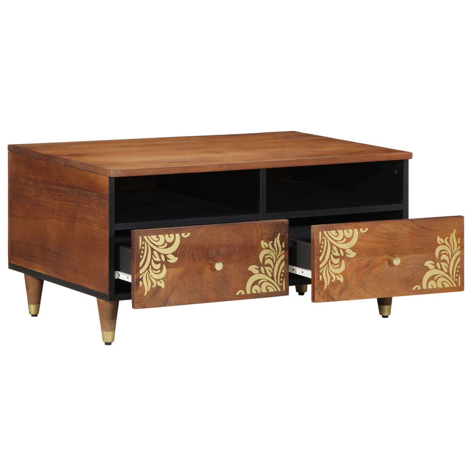 vidaXL Salontafel 80x54x40 cm Massief Mangohout