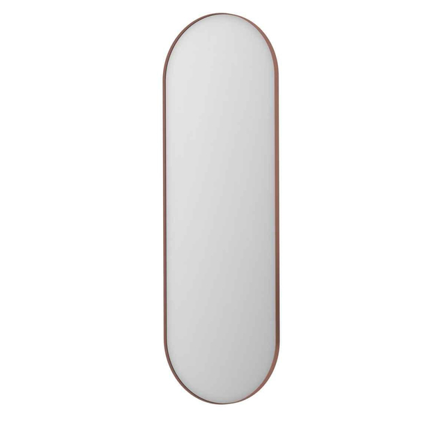 Ink SP20 Spiegel - 60x4x180cm - ovaal - in stalen kader - aluminium koper geborsteld 8408984