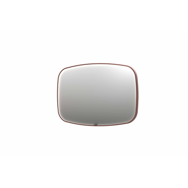 Ink SP31 spiegel - 120x4x80cm contour in stalen kader incl dir LED - verwarming - color changing - dimbaar en schakelaar - geborsteld koper 8409864