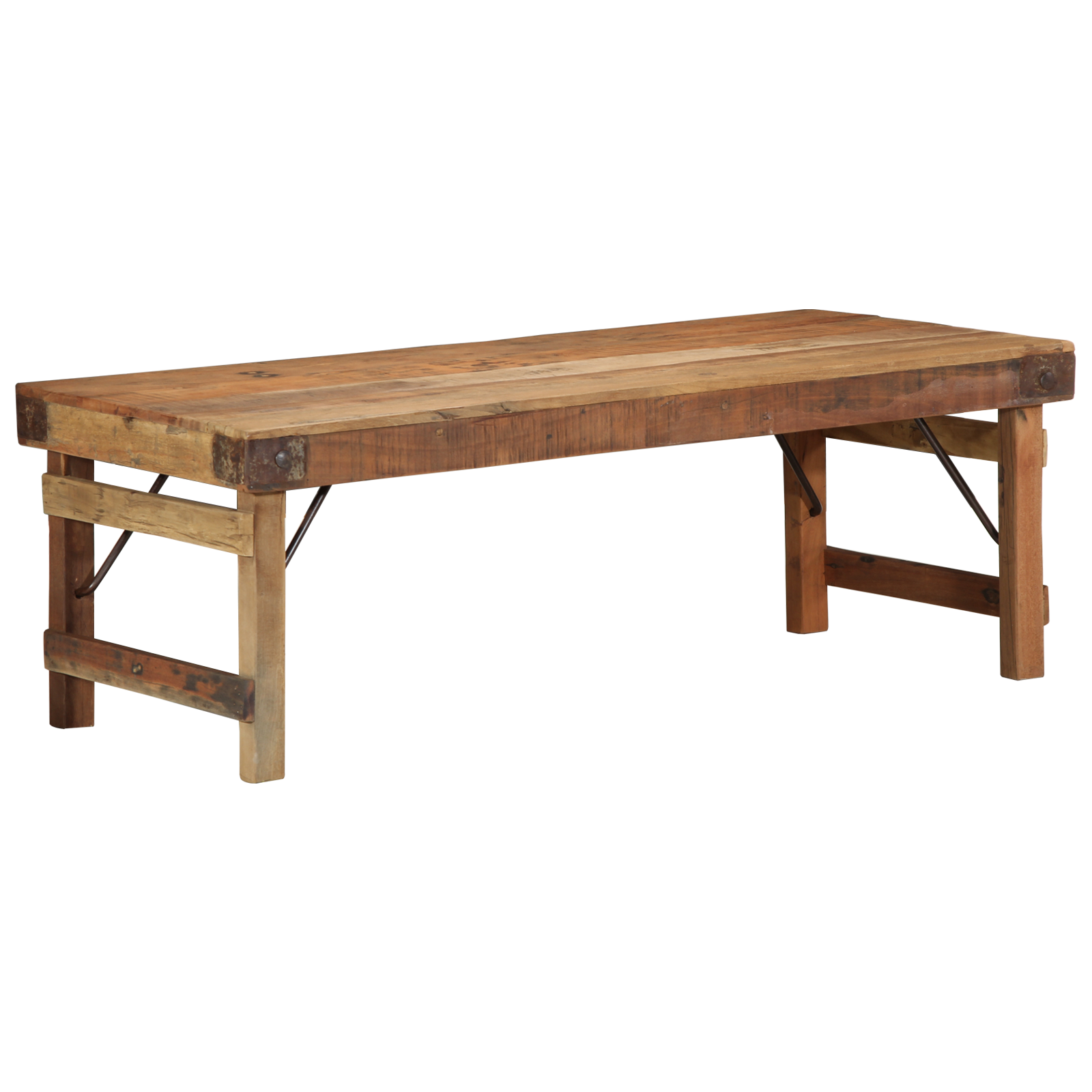 vidaXL Salontafel 110x55x40 cm Massief Gerecycled Hout